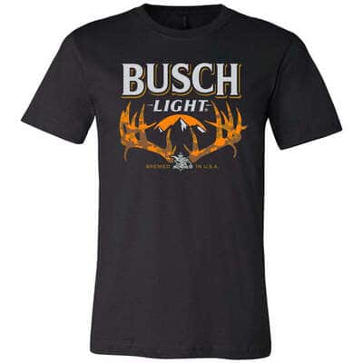 Busch Light T-Shirt Deer Horn Best Gift For Beer Lovers Busch Light T-Shirt Deer Horn Best Gift For Beer Lovers