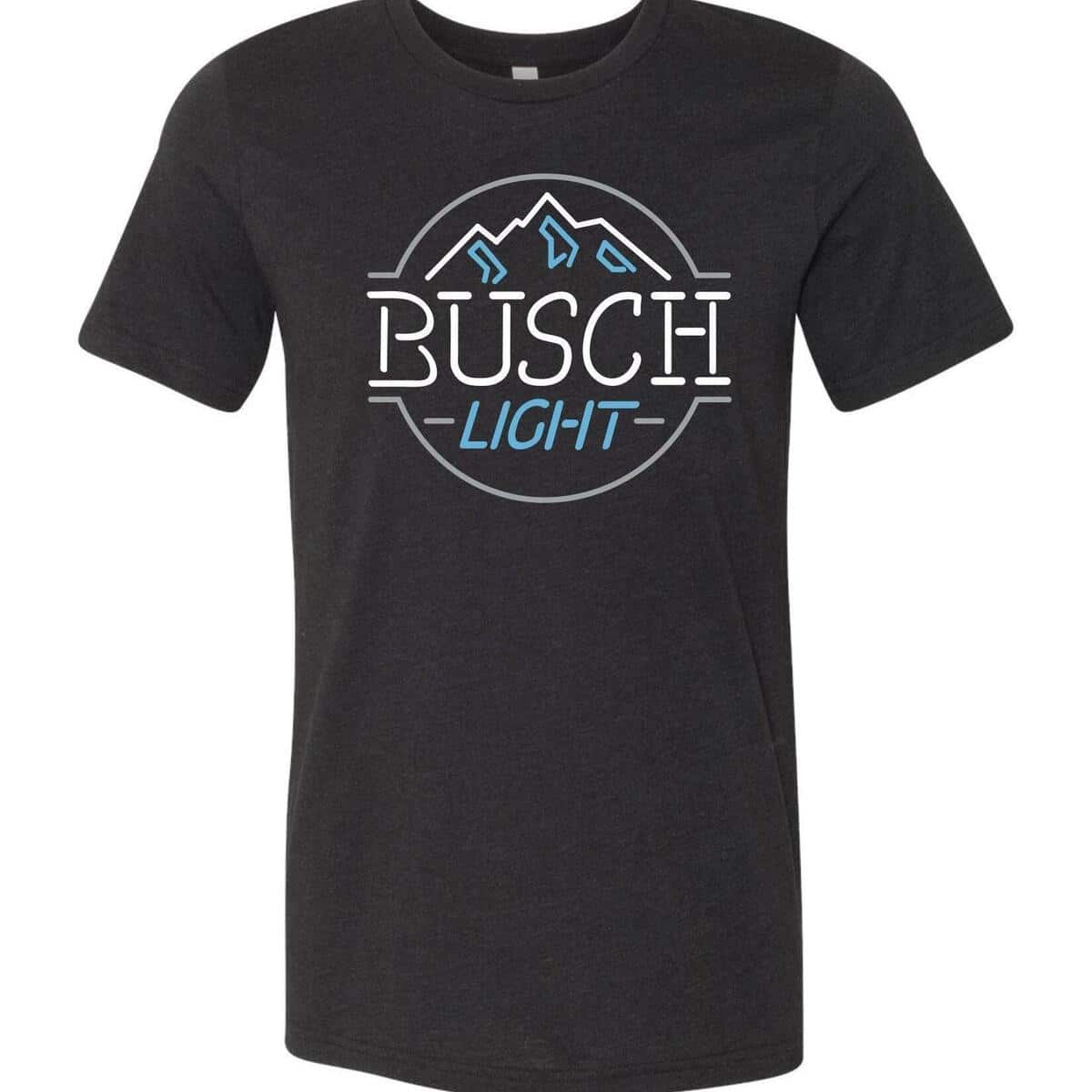 Basic Busch Light T-Shirt Neon Mountain Gift For Beer Drinkers Basic Busch Light T-Shirt Neon Mountain Gift For Beer Drinkers