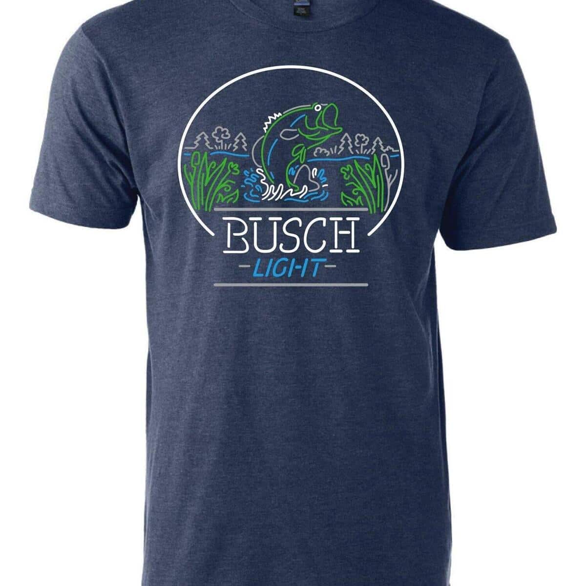 Busch Light T-Shirt Neon Fish For Fishing Lovers Busch Light T-Shirt Neon Fish For Fishing Lovers