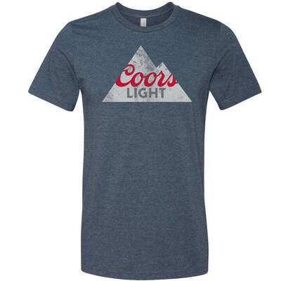 Coors Light T-Shirt Full Color Logo Coors Light T-Shirt Full Color Logo