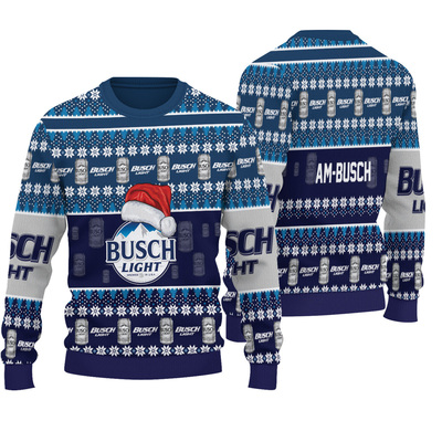Santa Clause Busch Light Ugly Christmas Sweater Santa Clause Busch Light Ugly Christmas Sweater