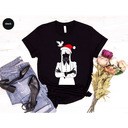 Wednesday Addams Wears Christmas Hat T-Shirt Wednesday Addams Wears Christmas Hat T-Shirt