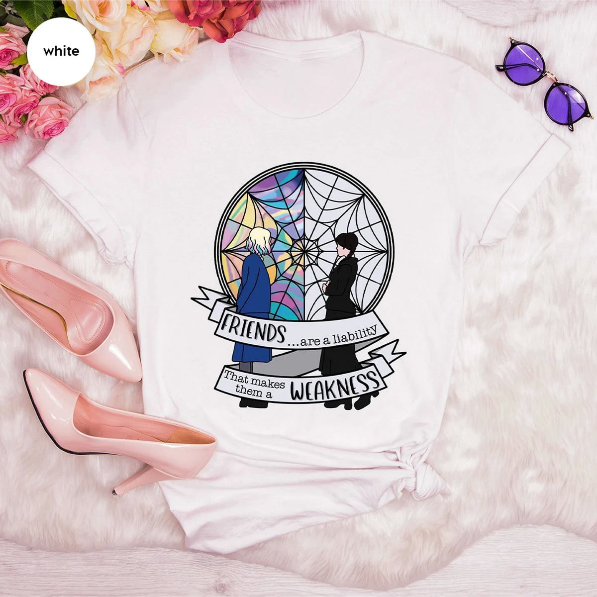 Wednesday Friends Are A Liability That Makes Them A Weakness T-Shirt Wednesday Friends Are A Liability That Makes Them A Weakness T-Shirt