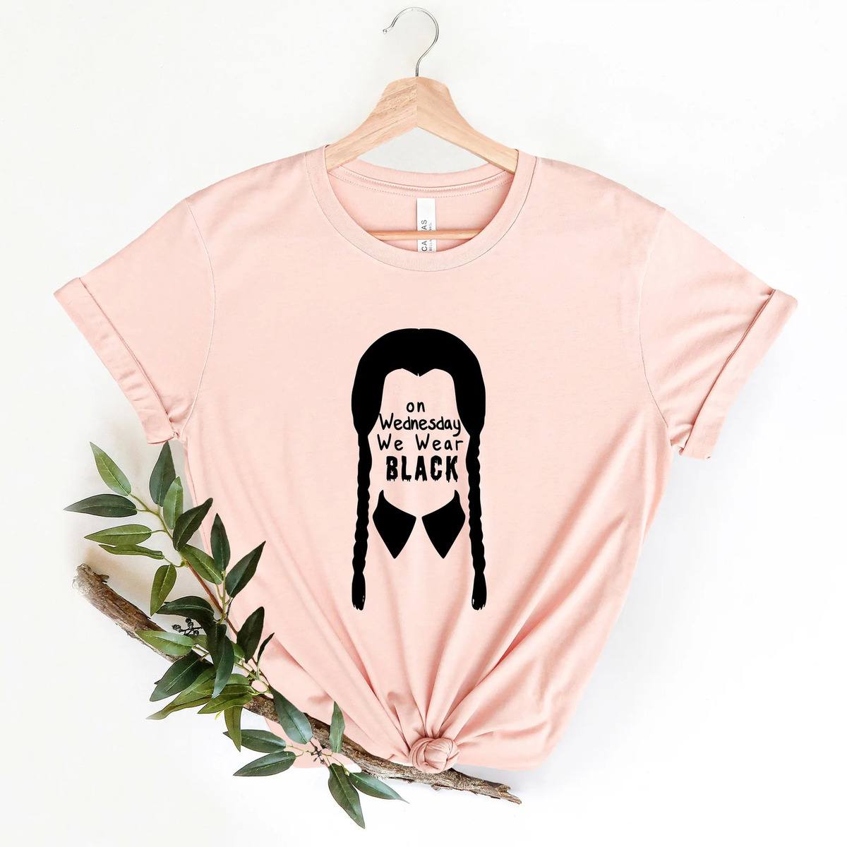 On Wednesday We Wear Black Wednesday Addams T-Shirt On Wednesday We Wear Black Wednesday Addams T-Shirt