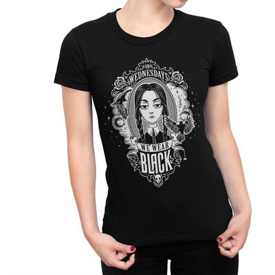 Wednesday Addams On Wednesday We Wear Black T-Shirt Wednesday Addams On Wednesday We Wear Black T-Shirt
