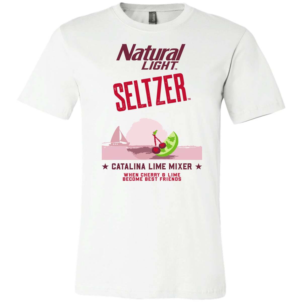 Cool Natural Light Seltzer Catalina Lime Mixer T-Shirt