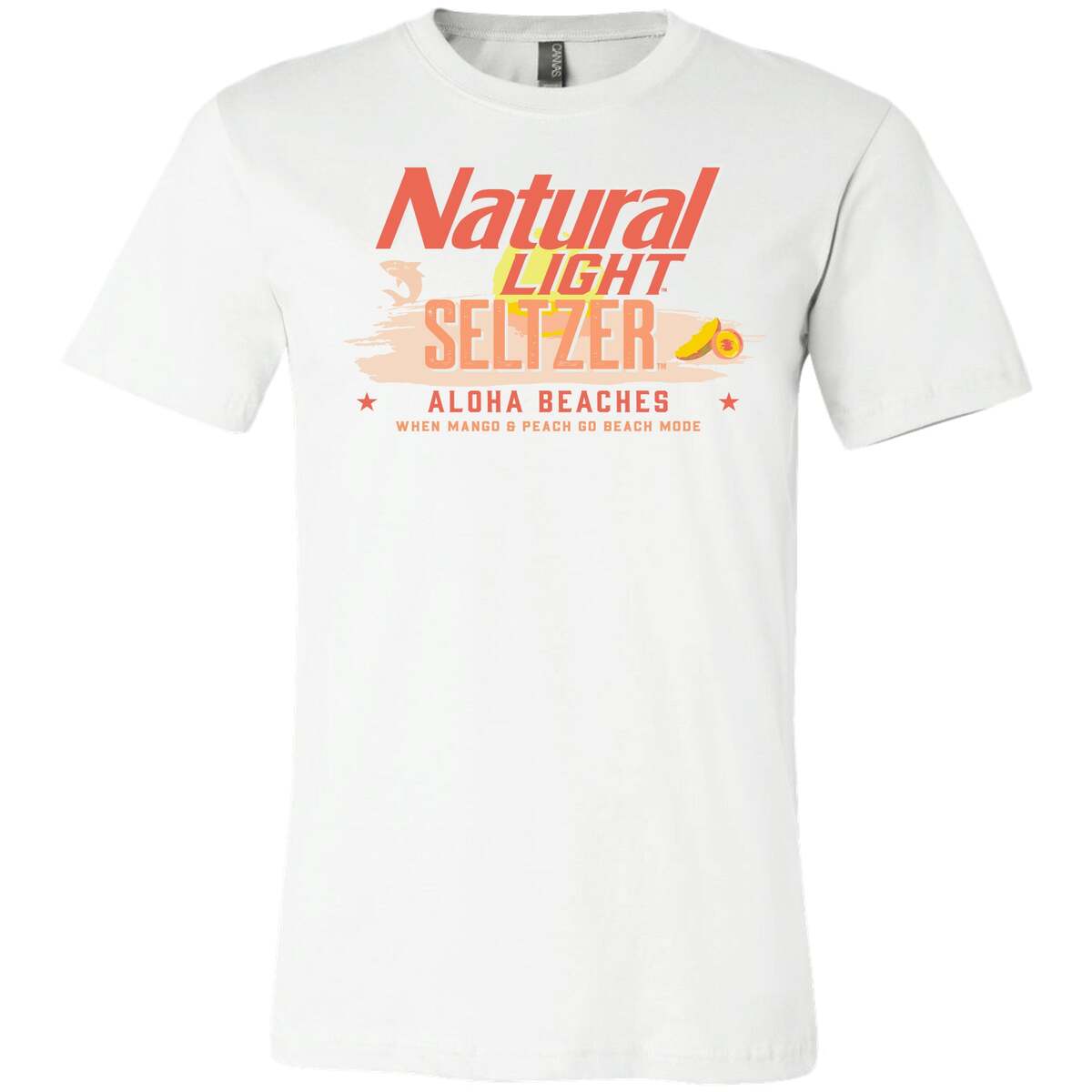 Cool Natural Light Seltzer Aloha Beaches T-Shirt