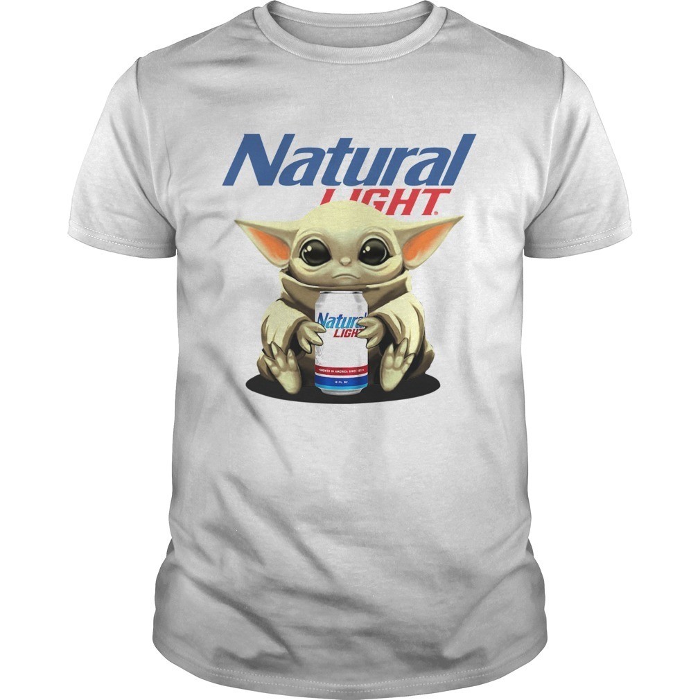 Baby Yoda Star Wars Loves Natural Light T-Shirt