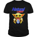 Star Wars Baby Yoda Loves Natural Light Beer T-Shirt