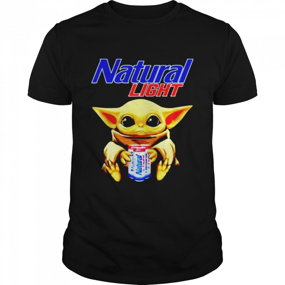 Star Wars Baby Yoda Loves Natural Light Beer T-Shirt