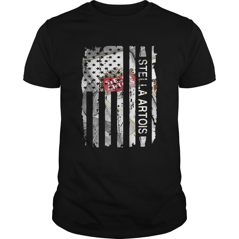 Stella Artois T-Shirt US Flag For Beer Lovers Stella Artois T-Shirt US Flag For Beer Lovers