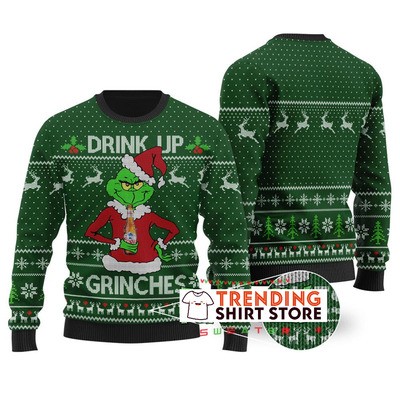 Funny Grinch Loves Coors Light Beer Forest Green Ugly Christmas Sweater Funny Grinch Loves Coors Light Beer Forest Green Ugly Christmas Sweater