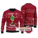 Cardinal Red Drink Up Grinches Coors Light Ugly Christmas Sweater Cardinal Red Drink Up Grinches Coors Light Ugly Christmas Sweater