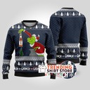 Navy Funny Grinch Miller Lite Ugly Christmas Sweater Navy Funny Grinch Miller Lite Ugly Christmas Sweater