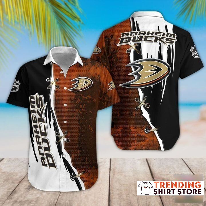 Vintage NHL Anaheim Ducks Hawaiian Shirt Vintage NHL Anaheim Ducks Hawaiian Shirt