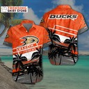 Vintage NHL Anaheim Ducks Hawaiian Shirt Hockey Fan Gift