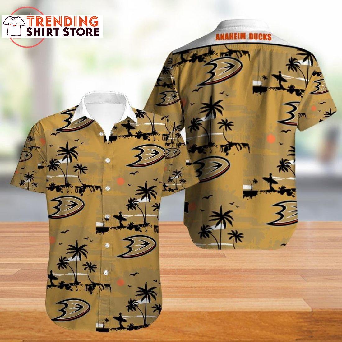 Vintage Anaheim Ducks Hawaiian Shirt Gift For Beach Lovers Vintage Anaheim Ducks Hawaiian Shirt Gift For Beach Lovers