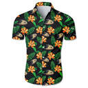 Tropical Flora Anaheim Ducks Hawaiian Shirt For Hockey Lovers