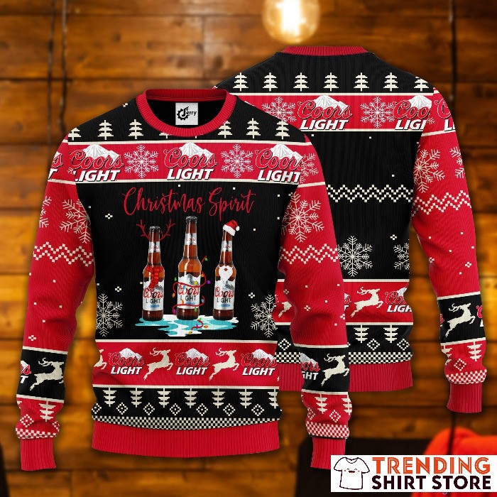 Coors Light Christmas Spirit Ugly Christmas Sweater Coors Light Christmas Spirit Ugly Christmas Sweater