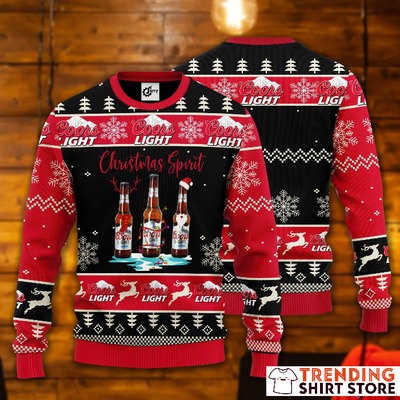 Coors Light Christmas Spirit Ugly Christmas Sweater Coors Light Christmas Spirit Ugly Christmas Sweater