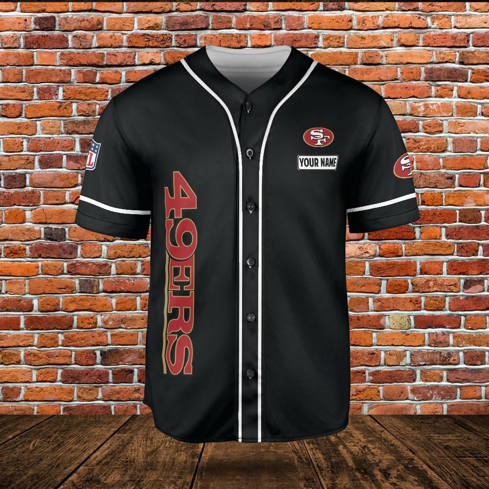 NFL San Francisco 49ers Personalized Jersey Customize Name Baseball Jersey NFL San Francisco 49ers Personalized Jersey Customize Name Baseball Jersey