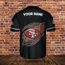 NFL San Francisco 49ers Personalized Jersey Customize Name Baseball Jersey NFL San Francisco 49ers Personalized Jersey Customize Name Baseball Jersey