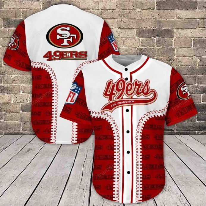 San Francisco 49ers Baseball Jersey Gift For 49ers Fans