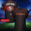 NFL San Francisco 49ers Personalized Jersey Custom Name Baseball Jersey NFL San Francisco 49ers Personalized Jersey Custom Name Baseball Jersey