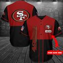 San Francisco 49ers Personalized Jersey Customized Name Baseball Jersey San Francisco 49ers Personalized Jersey Customized Name Baseball Jersey