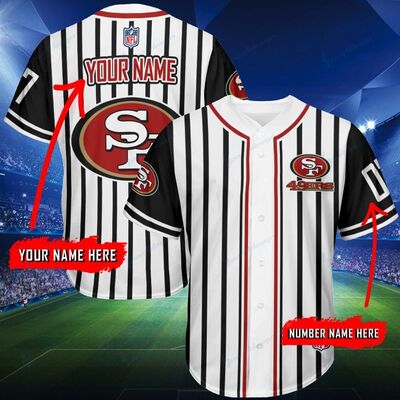 Personalized 49ers Jersey Customizable Name & Number Baseball Jersey Personalized 49ers Jersey Customizable Name & Number Baseball Jersey