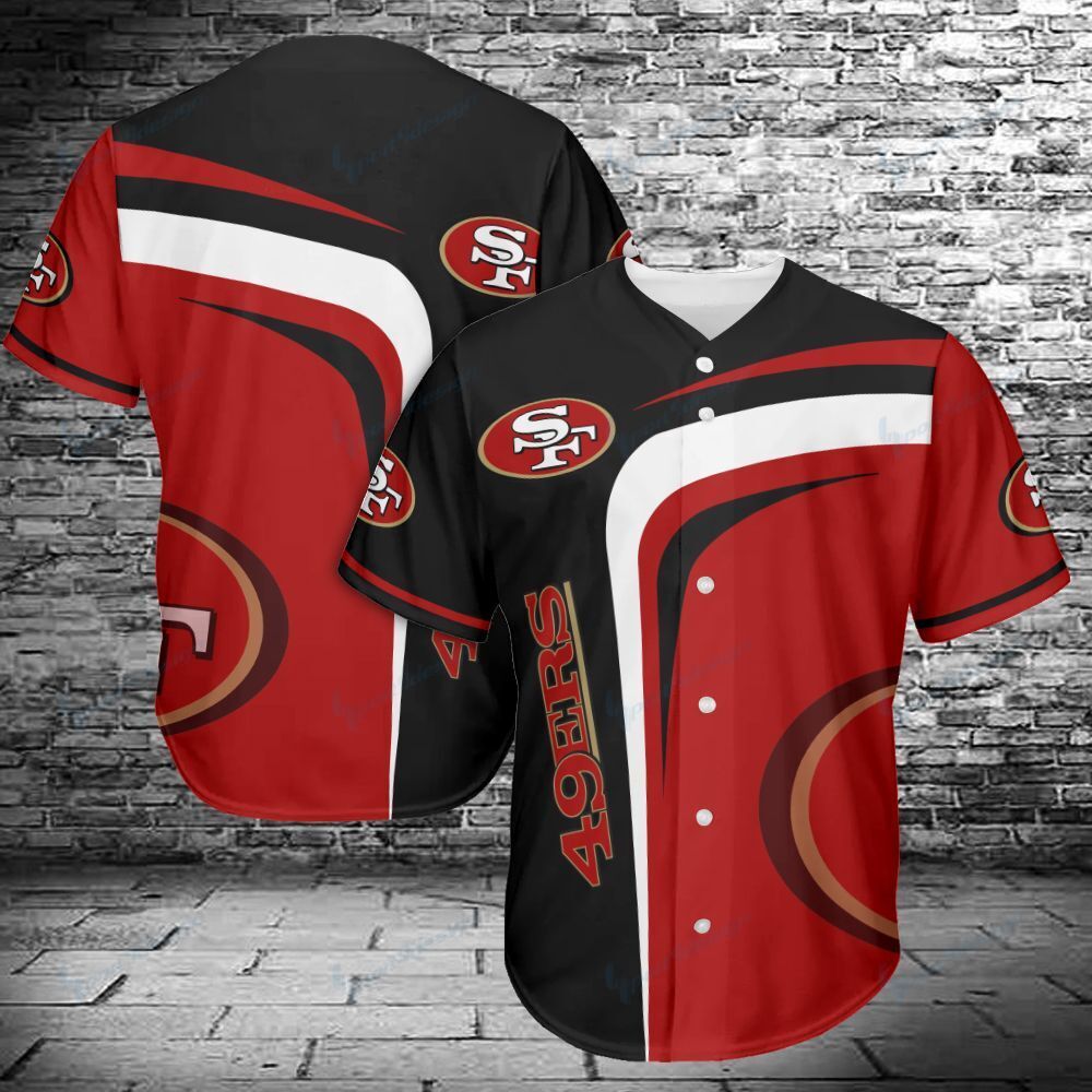 Cool San Francisco 49ers Baseball Jersey 49ers Fans Gift Cool San Francisco 49ers Baseball Jersey 49ers Fans Gift