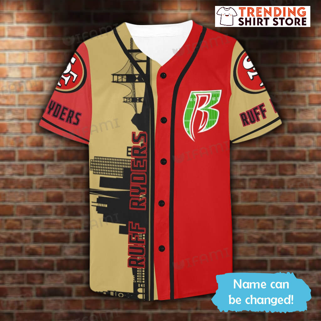 Personalized 49ers Jersey Ruff Ryders Custom Name Baseball Jersey Personalized 49ers Jersey Ruff Ryders Custom Name Baseball Jersey