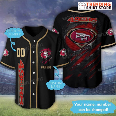 Super 49ers Personalized Baseball Jersey Custom Name & Number Super 49ers Personalized Baseball Jersey Custom Name & Number