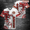 White San Francisco 49ers Baseball Jersey White San Francisco 49ers Baseball Jersey