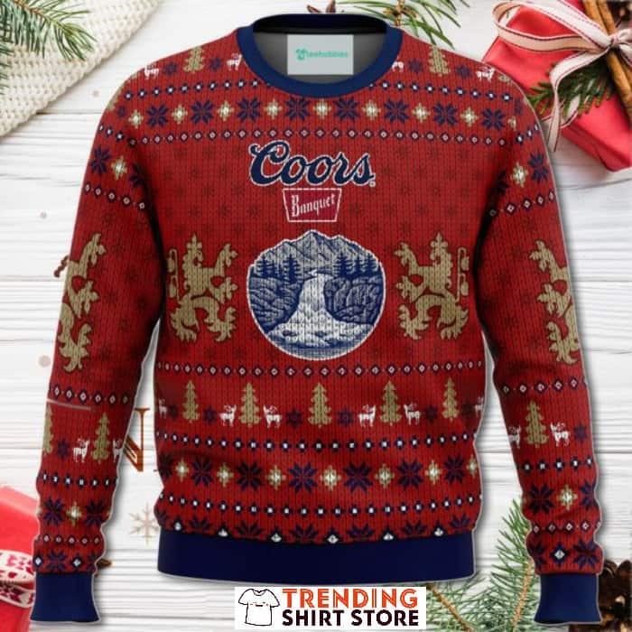 Coors Banquet Ugly Christmas Sweater Gift For Beer Lovers