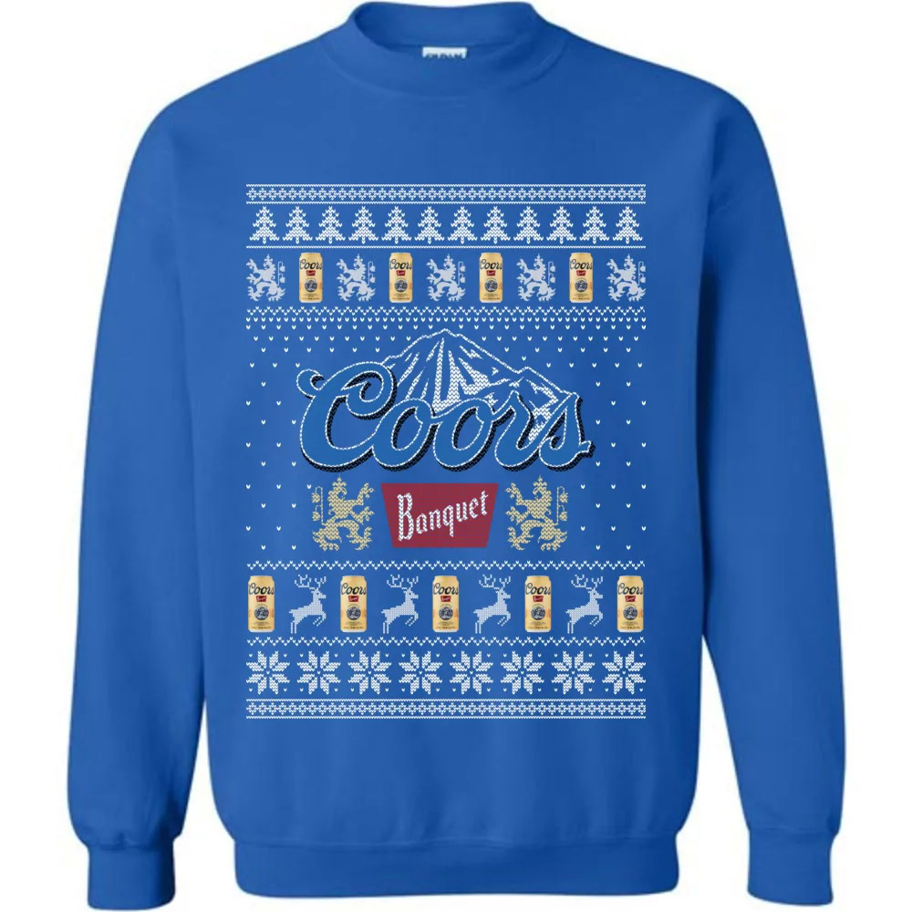 Royal Coors Banquet Ugly Christmas Sweater Best Gift For Beer Lovers