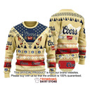 Coors Banquet Ugly Christmas Sweater Unusual Gift For Beer Drinkers Coors Banquet Ugly Christmas Sweater Unusual Gift For Beer Drinkers