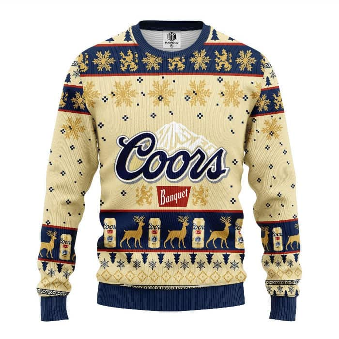 Coors Banquet Ugly Christmas Sweater All Over Print Xmas Patterns