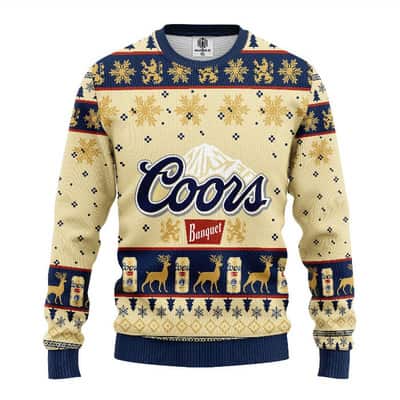 Coors Banquet Ugly Christmas Sweater All Over Print Xmas Patterns Coors Banquet Ugly Christmas Sweater All Over Print Xmas Patterns