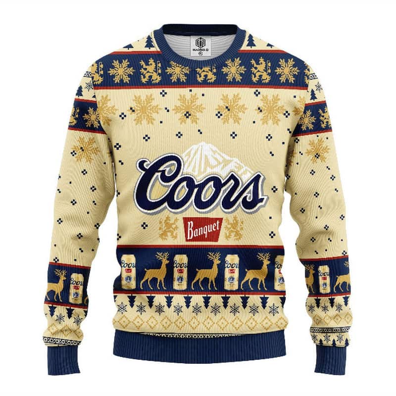 Coors Banquet Ugly Christmas Sweater All Over Print Xmas Patterns Coors Banquet Ugly Christmas Sweater All Over Print Xmas Patterns
