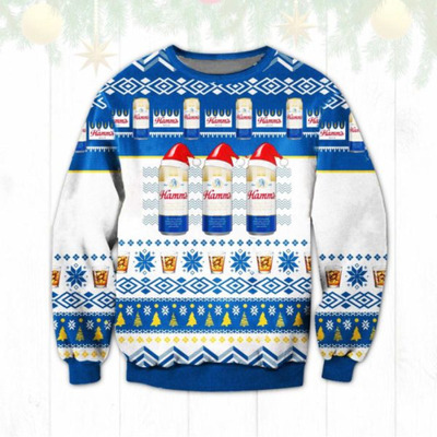 Hamm's Ugly Christmas Sweater Gift For Beer Lovers Hamm's Ugly Christmas Sweater Gift For Beer Lovers