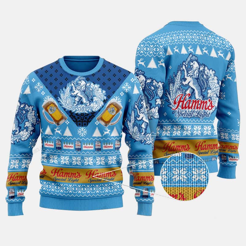 Hamm’s Special Light Ugly Christmas Sweater For Beer Lovers Hamm’s Special Light Ugly Christmas Sweater For Beer Lovers