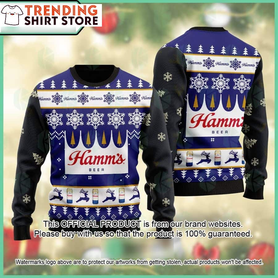 Hamm’s Ugly Christmas Sweater Unusual Gift For Beer Lovers