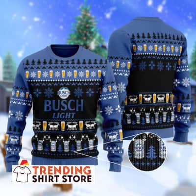 Geo Pattern Busch Light Ugly Christmas Sweater