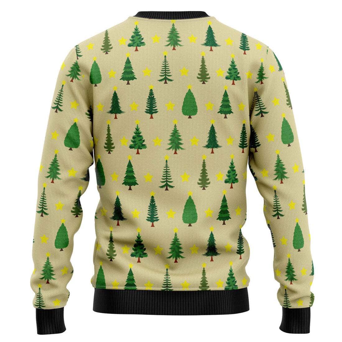Walking Bigfoot Ugly Christmas Sweater Xmas Pattern Walking Bigfoot Ugly Christmas Sweater Xmas Pattern