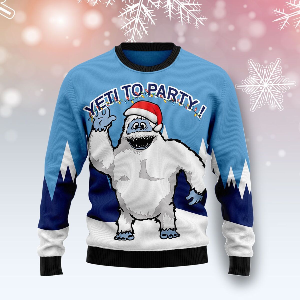 Funny Bigfoot Ugly Christmas Sweater Yeti To Party Funny Bigfoot Ugly Christmas Sweater Yeti To Party