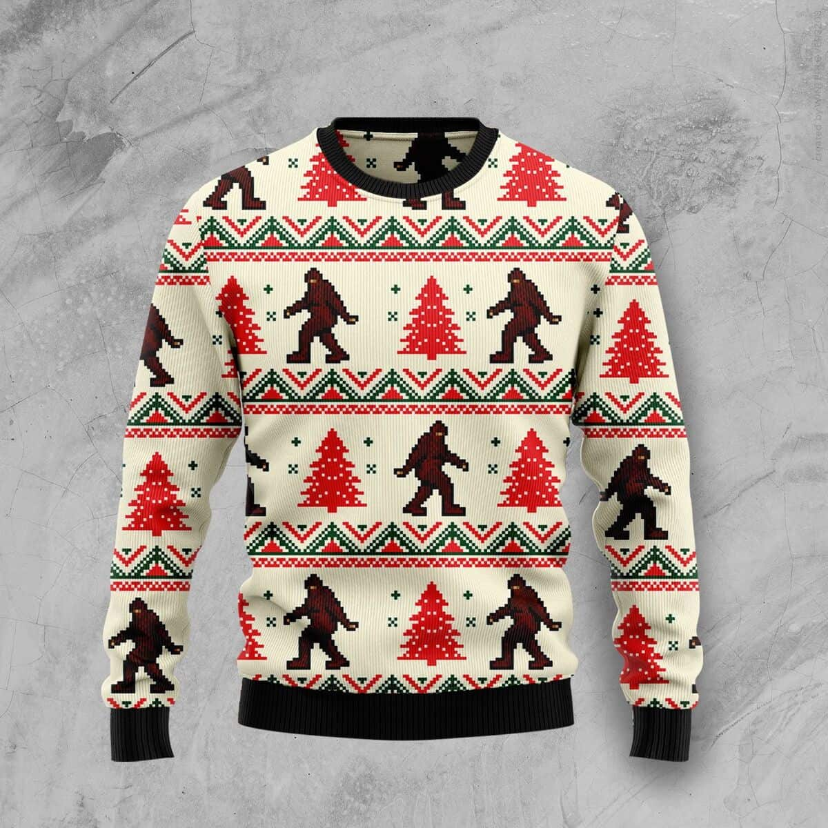 Funny Bigfoot Ugly Christmas Sweater