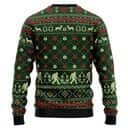 Bigfoot Ugly Christmas Sweater Chevron Pattern