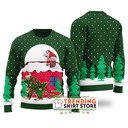 Funny Green Bigfoot Steals Christmas Tree Ugly Christmas Sweater Funny Green Bigfoot Steals Christmas Tree Ugly Christmas Sweater