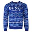 Busch Light Ugly Christmas Sweater Unusual Gift For Beer Drinkers